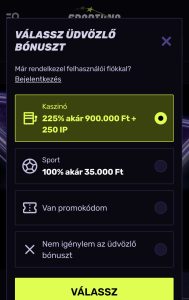 Bónuszválasztás: