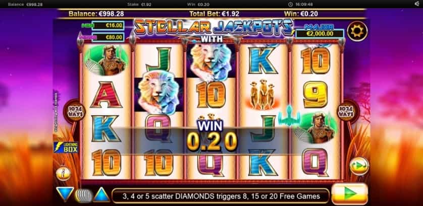 Játssz most - Stellar Jackpots with Silver Lion