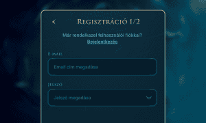 Add meg e-mail-címedet, és válassz jelszót