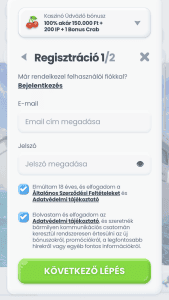 Add meg az adataidat