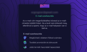 Erősítsd meg az e-mail-címed