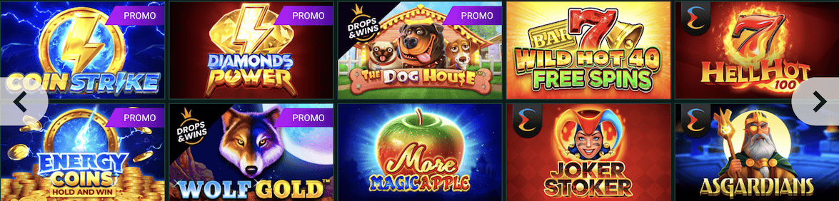 SpinBetter online casino Nyerőgépes