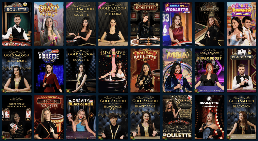 Spinanga Casino - élő kaszinójátékok