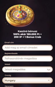 Fiók létrehozása: 