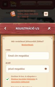 E-mail-cím és jelszó bepötyögése: 