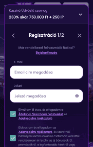 Fiók létrehozása – 