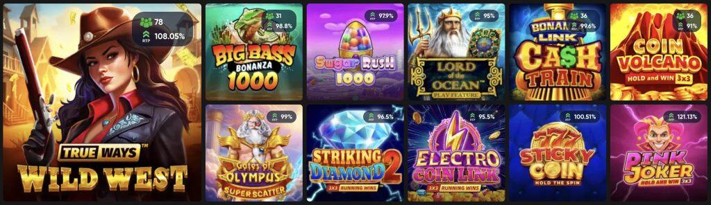 Nyerőgépek a Granawin Casino-ban