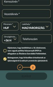 Részletes adatok megadása