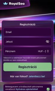 E-mail-cím és jelszó megadása