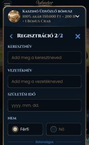 Személyes adatok. 