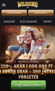 Wildsino Casino megnyitása