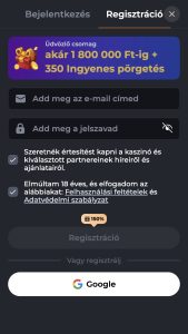 Feltételek elfogadása. 