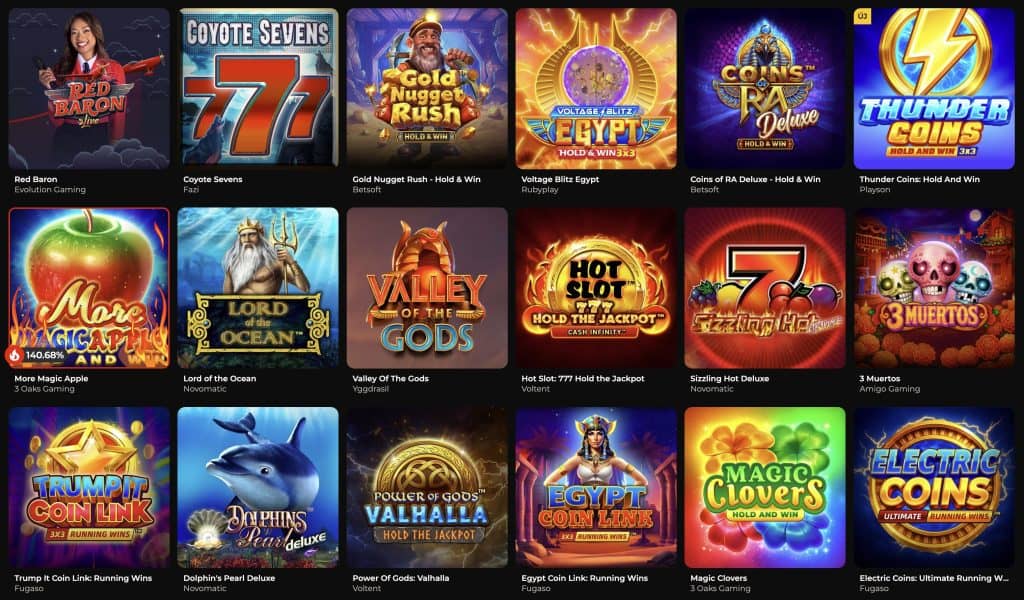 GodofCasino - legjobb játékok