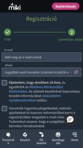 Írd be az e-mail-címet és a jelszót
