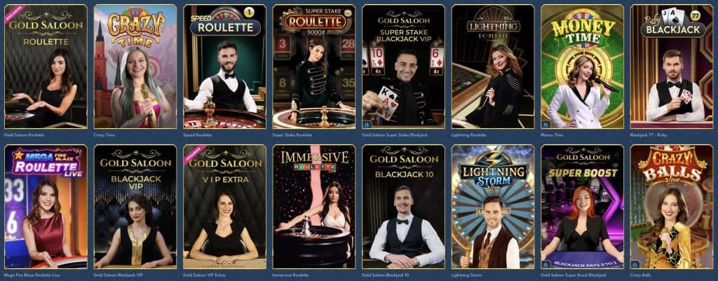 Élő kaszinó - Oceanspin Casino